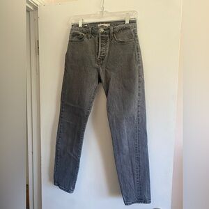 Levi’s Light Charcoal Wedgie Jeans- Size 26